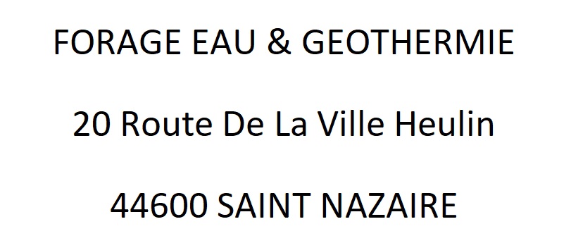 FORAGE EAU & GEOTHERMIE